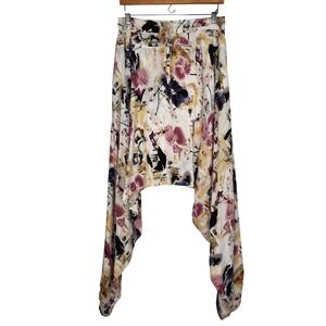 Buddha Pants The Savannah M Watercolor Floral Cotton Harem Boho Drop Crotch